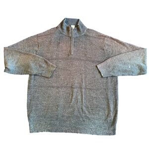 Geoffrey Beene Gray Knit Long Sleeve Sweater